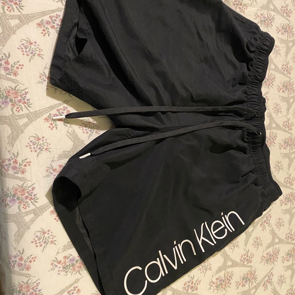 Calvin Klein Shorts Swim Trunks Mens Large BigLogo
